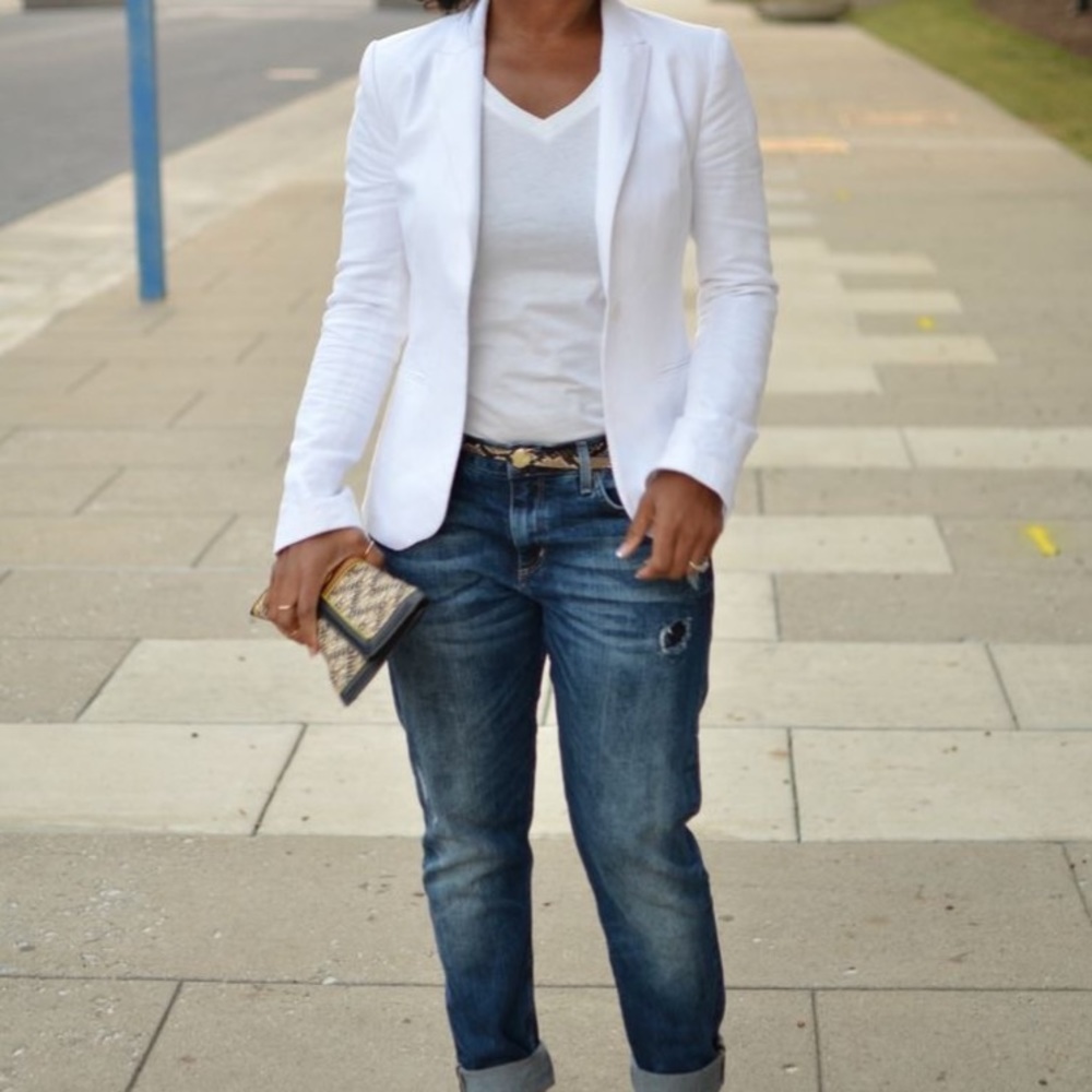 SOLD - H&M Conscious Collection White Blazer